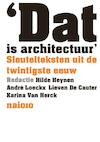 Dat is architectuur (ISBN 9789462081840)