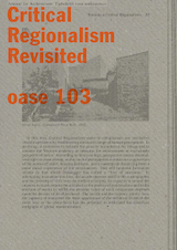 OASE 103 Kritisch-regionalisme revisited / Critical Regionalism Revisited (e-Book)