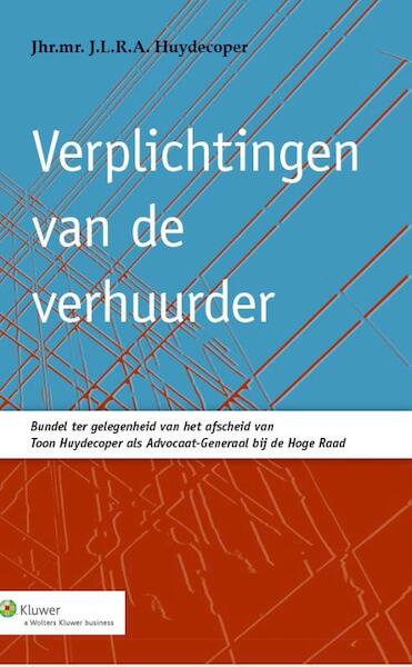 Verplichtingen van de verhuurder - J.L.R.A. Huydecoper (ISBN 9789013111750)