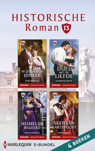 Historische roman e-bundel 13 (4-in-1) - Mary Brendan, Georgina Devon, Paula Marshall, Anne Herries (ISBN 9789402534795)