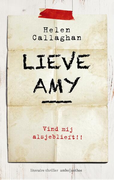 Lieve Amy - Helen Callaghan (ISBN 9789026334214)