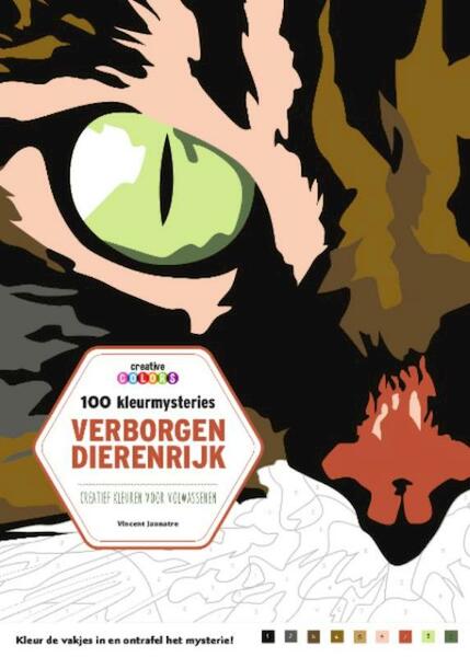 Verborgen dierenrijk, 100 kleurmysteries, kleuren voor volwassenen - Vincent Jaunatre (ISBN 9789461885289)
