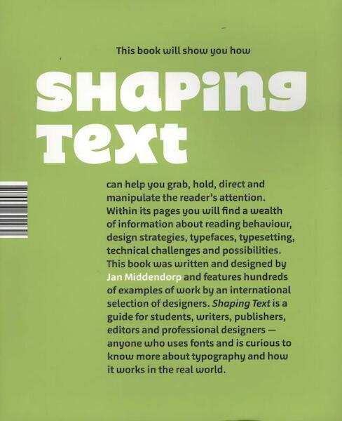 Shaping Text - Jan Middendorp (ISBN 9789063692230)